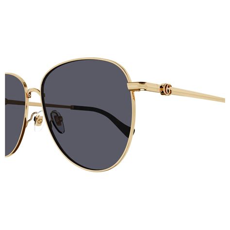 Gucci™ GG1419S 001 60 Gold Sunglasses 